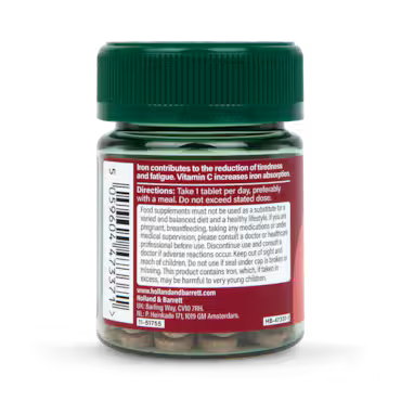 Holland & Barrett Iron & Vitamin C 14mg 30 Tablets