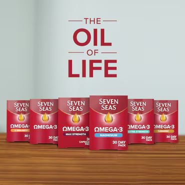 Seven Seas Omega-3 Fish Oil & Vitamin D + Magnesium 30 Day Duo Pack 30 Tablets & 30 Capsules