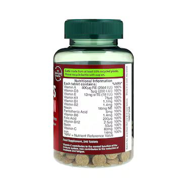 Holland & Barrett Multivitamins & Iron 240 Tablets