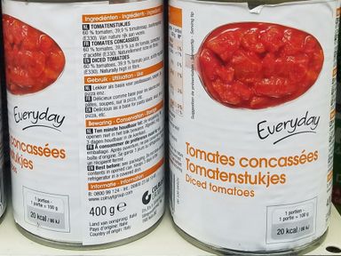 Everyday Tomates Concassees (Diced) 400gr