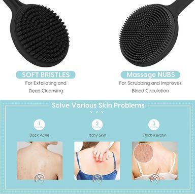 Shower Brush Silicone Back Scrubbers