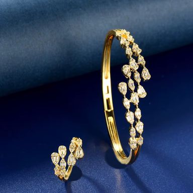 Luxury Bangle-Ring Set