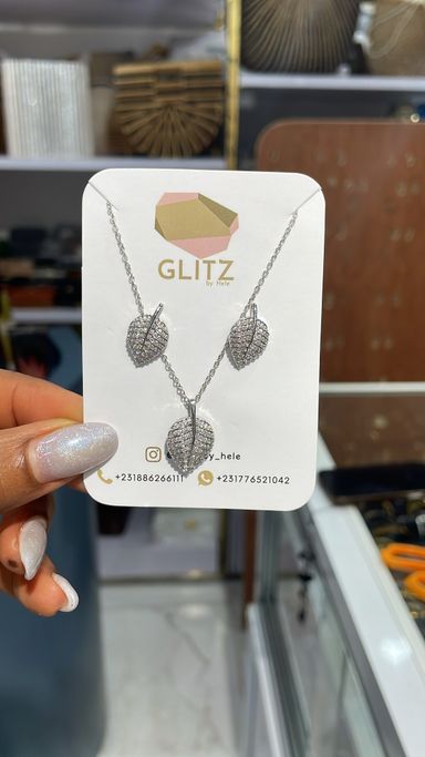Zirconia Set-Silver-001