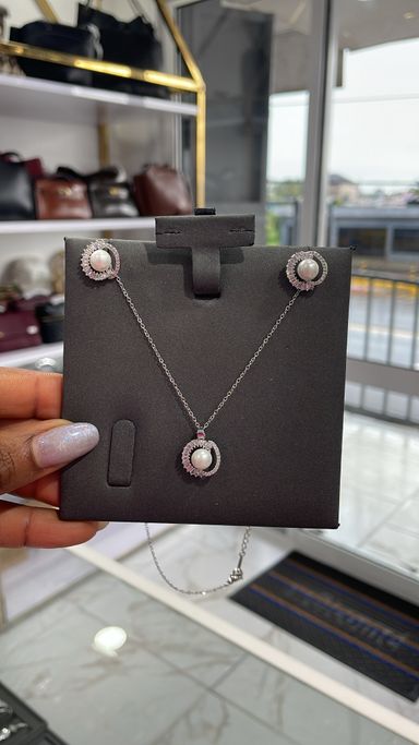Zirconia Set-Silver-001