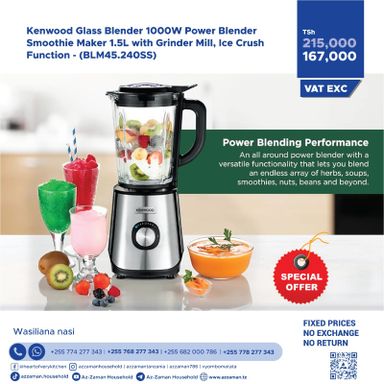 Kenwood Glass Power Blender 1.5L 