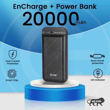 EVM P0203 ENCHARGE+ 20000 mAhPOWER BANK  (2 Years Limited Warranty)