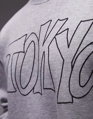 Sweat oversize imprimé Tokyo