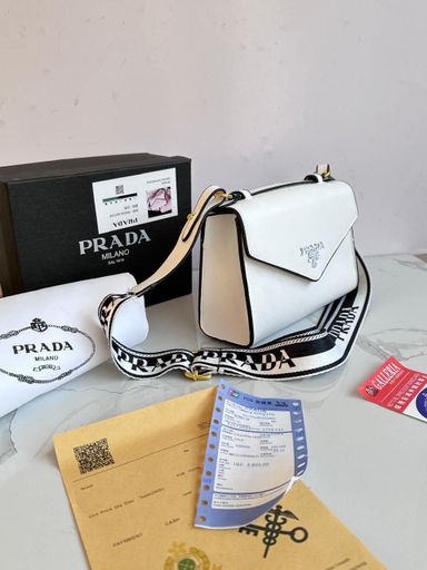 Prada white Messenger Bag