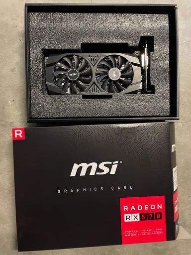 MSI Radeon RX 570 DirectX 12 RX 570 8GT OC 8GB 256-Bit GDDR5
