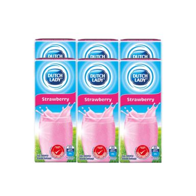 DUTCH LADY PUREFARM STRAWBERRY 6*200ML