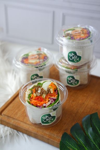 Half Wrap Salad - Snack Size