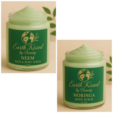 Earth Kissed by Beauty Neem  Face & Body Scrub SB