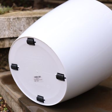 Large Planters with Wheels | 12Inch Planter | White 