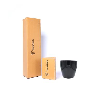 Large Planters with Wheels | 12Inch Planter | Black