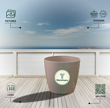 Large Planters with Wheels | 12Inch Planter | Mocca
