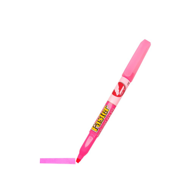 FASTER 878A HIGHLIGHTER PEN - PINK NEON 