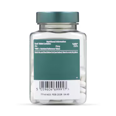 Holland & Barrett Zinc 25mg 120 Tablets