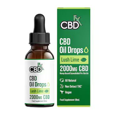 CBDfx 2000mg CBD Oil Lush Lime Flavour 30ml