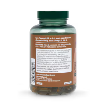 Holland & Barrett Vegan High Strength Flaxseed Triple Omega 3-6-9 Oil 120 Capsules