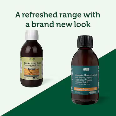 Holland & Barrett Manuka Honey Tonic + Propolis, Thyme, Apple Cider Vinegar & Vit C 200ml Liquid