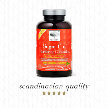 New Nordic Sugar Cut Berberine 60 Gummies