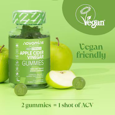 Novomins Apple Cider Vinegar Vitamins 60 Gummies