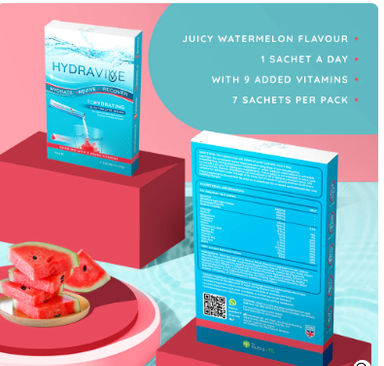 Hydravive Rapid Rehydration Electrolytes Powder - 21 Pack Watermelon