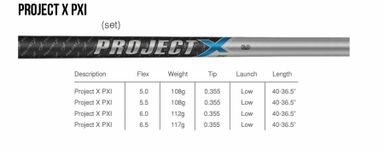 ProjectX Iron PXI 6.0 Steel Shafts