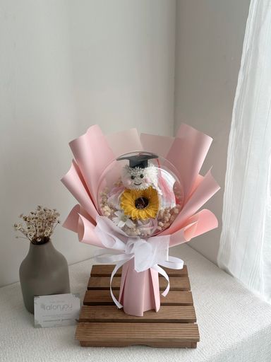 Graduation Ping Pong Small Acrylic Ball Bouquet   