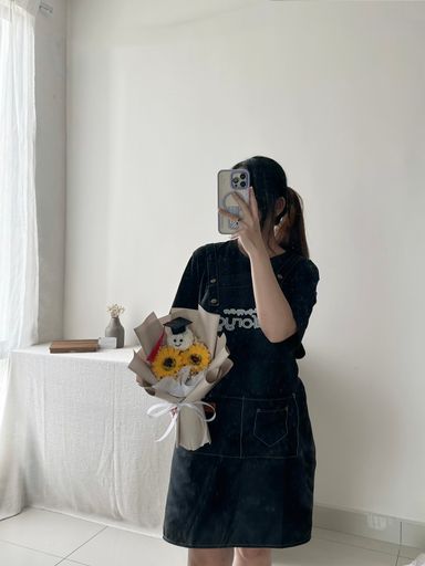 Graduation Ping Pong Bouquet (Baby Breath) 