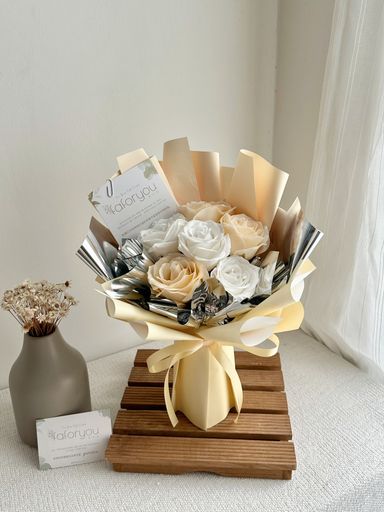 6 Stalk Soap Rose Galaxy Bouquet 