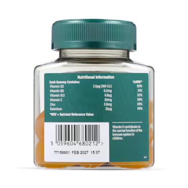 Holland & Barrett Kids Vitamin C Immune Support Orange Flavour 30mg 30 Gummies