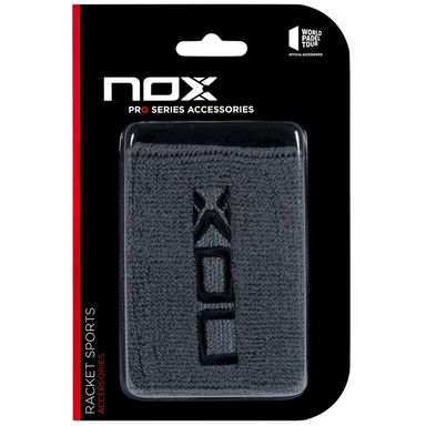 NOX Wristbands Grey (Black Logo)