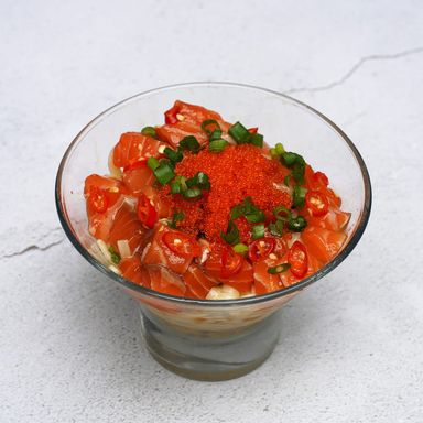 Cold Spicy Salmon Udon