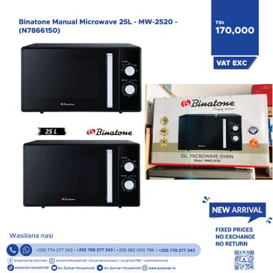 Binatone Manual Microwave 25L - MW-2520 -