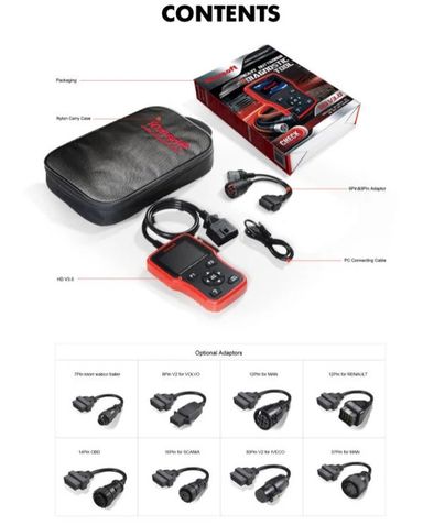 iCarsoft HD V3.0 for Heavy Duty Diagnostic Tool (50000644)