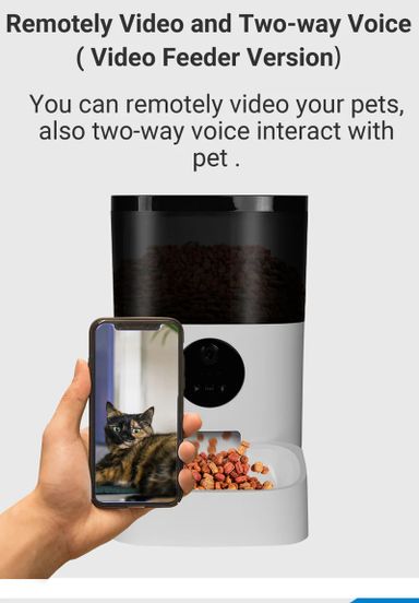 Surrunme Remote Visibility Automatic Intelligent Cat/Dog Smart Food Dispenser