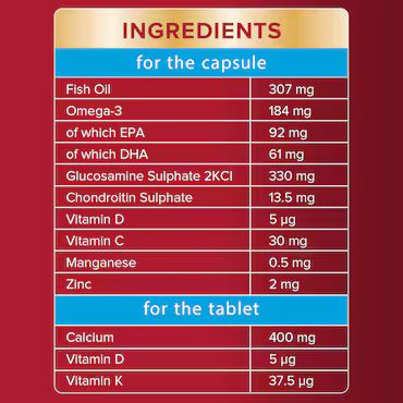 Seven Seas Jointcare Calcium 30 Tablets & 30 Capsules (1 Month Supply)