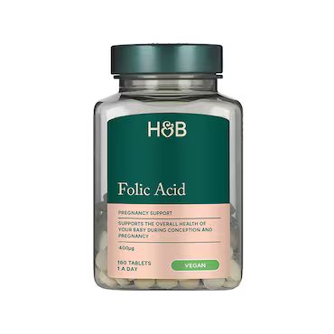Holland & Barrett Folic Acid 400ug 180 Tablets