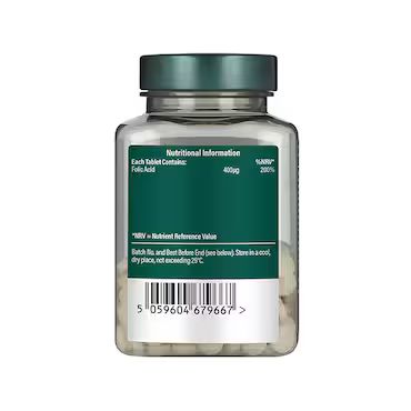 Holland & Barrett Folic Acid 400ug 180 Tablets