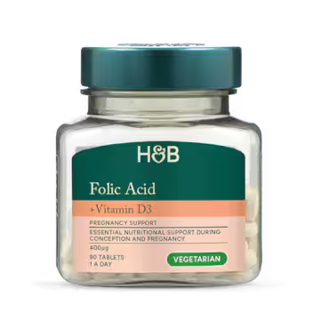 Holland & Barrett Folic Acid & Vitamin D3 90 Tablets