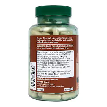 Holland & Barrett Korean Ginseng 180 Capsules