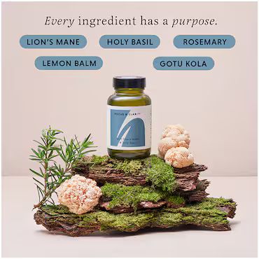 The Herbtender FOCUS & CLARITY with Lion’s Mane and Holy Basil 60 Vegan Capsules