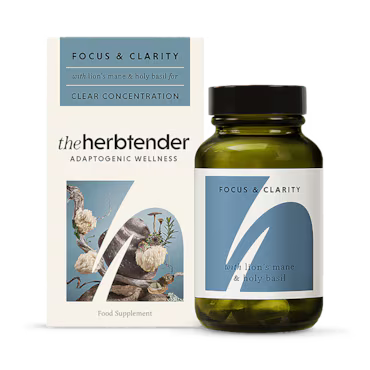 The Herbtender FOCUS & CLARITY with Lion’s Mane and Holy Basil 60 Vegan Capsules