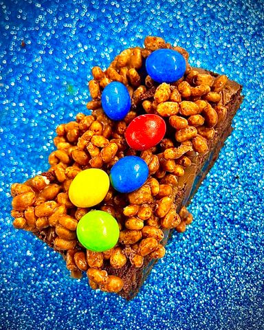 Krispie M and M Brownie