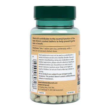 Holland & Barrett Enteric Coated Odourless Garlic 500mg 120 Tablets