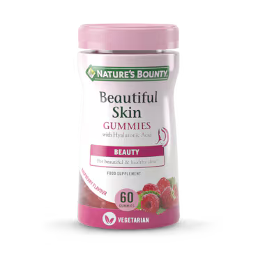 Nature's Bounty Beautiful Skin Raspberry Flavour 60 Gummies