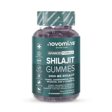 Novomins Shialajit 30 Strawberry Flavoured 60 Gummies