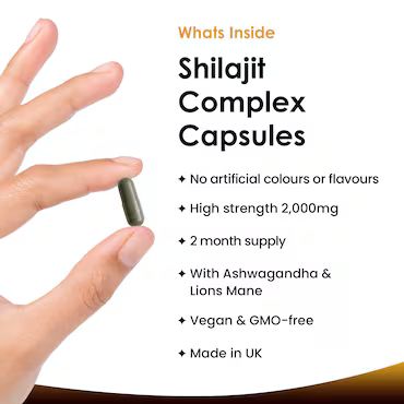 New Leaf Products Shilajit Complex Food Supplement 120 Capsules