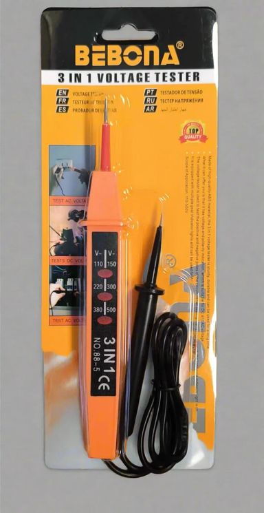 3 in 1 AC DC Voltage Test Pen Polarity Current Tester Detector Auto Electrical LED Voltage Meters Instruments Tool (10007603)